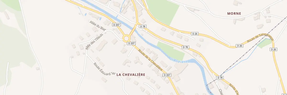 Plan du 63 Rte de la Chevalière à Beaujeu