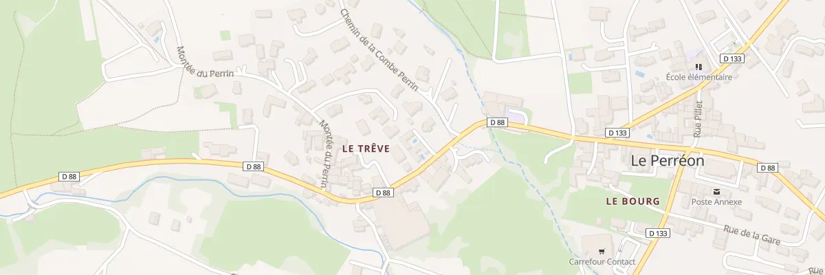 Plan du 34 Rte du Trêve au Perréon