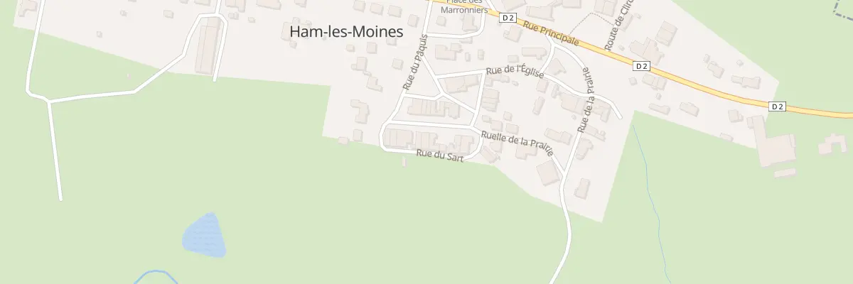 Plan du 9 Rue du Sart à Ham-les-Moines