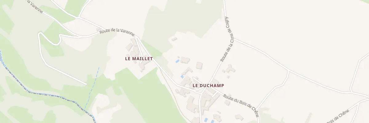 Plan du 61 Rte de Corsel à Cogny