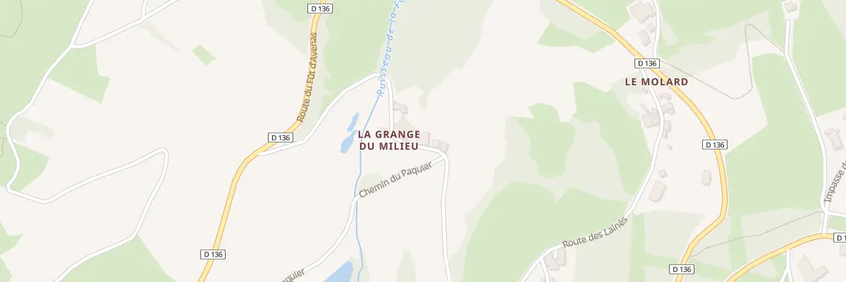 Plan du 5697 La Grange du Milieu à Beaujeu