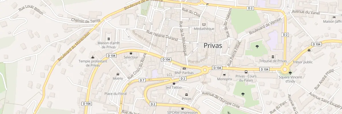 Plan du 20 Crs de l’Esplanade à Privas