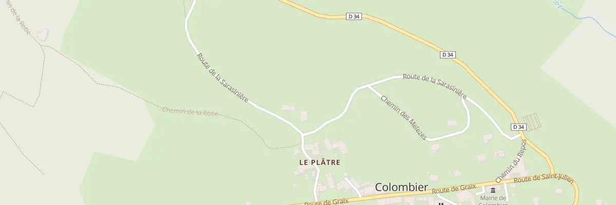 Plan du 516 Rte de la Sarasinière à Colombier