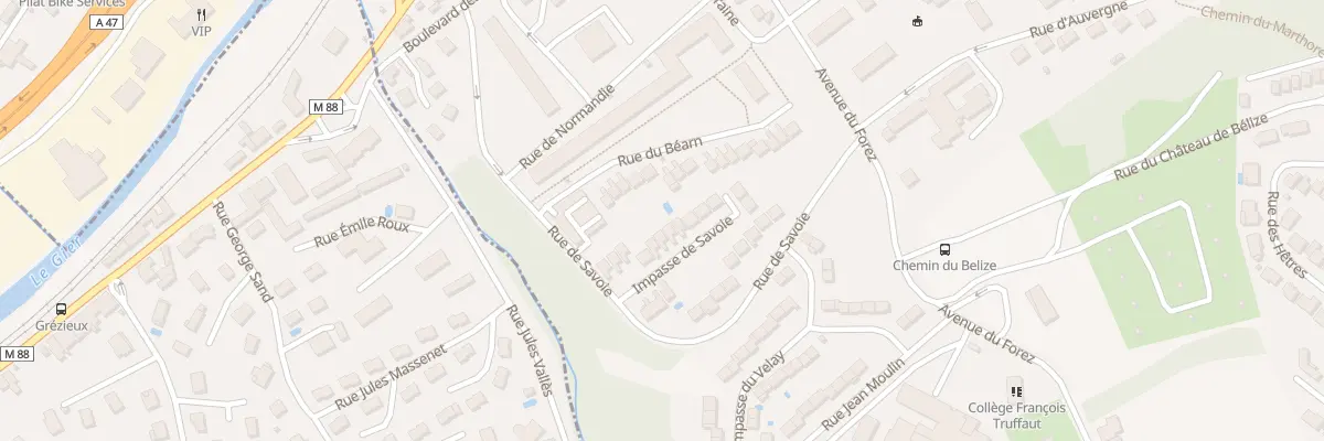 Plan du 5 Rue du Béarn à Rive-de-Gier