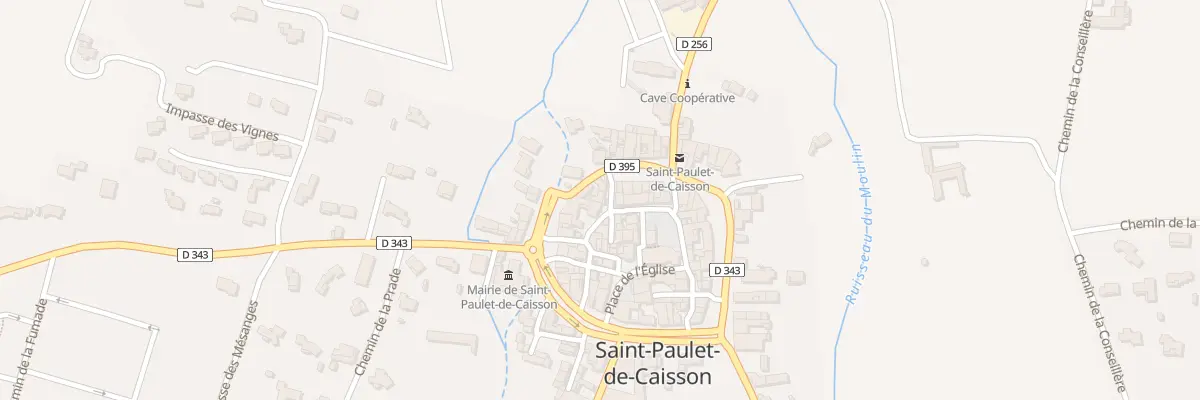 Plan du 2 Rue du mistral à Saint-Paulet-de-Caisson
