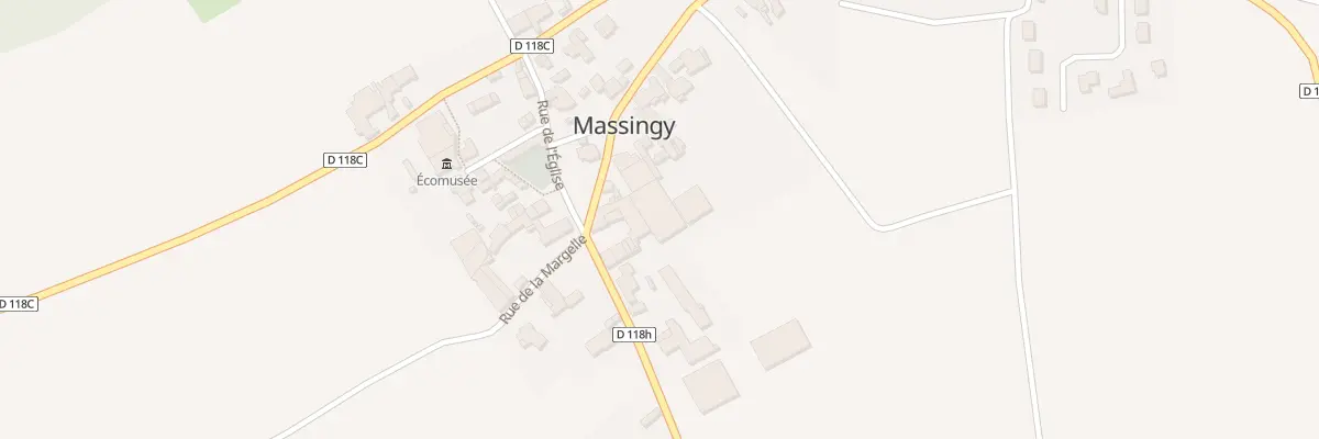 Plan de la Rue Basse à Massingy