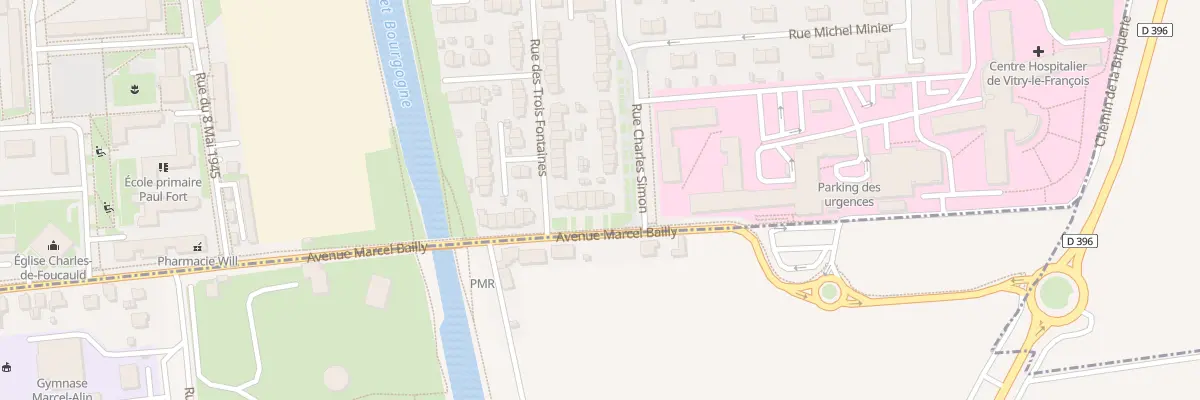 Plan du 50 Av Marcel Bailly à Vitry-le-François
