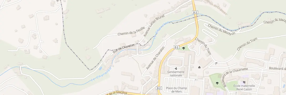 Plan du 22 Av de Charalon à Privas