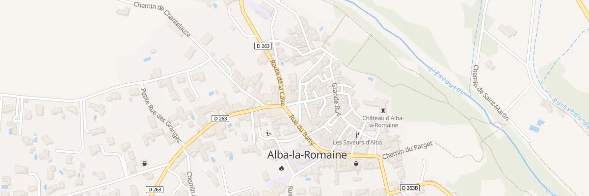 Plan du 42 Pl du Bassin à Alba-la-Romaine