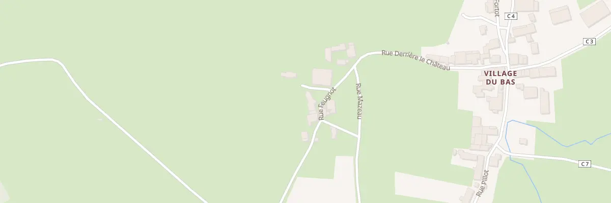 Plan du 5025 Village du Bas à Dampierre-en-Montagne