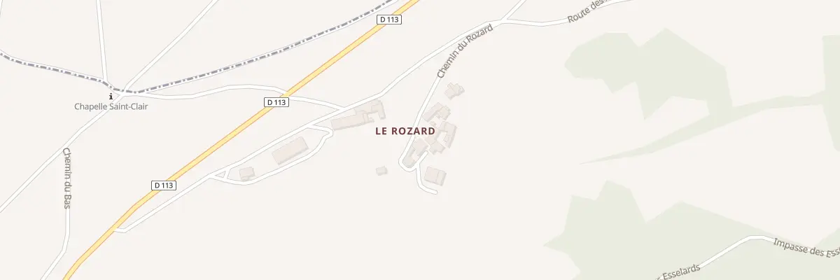 Plan du 673 Che du Rozard à Yzeron