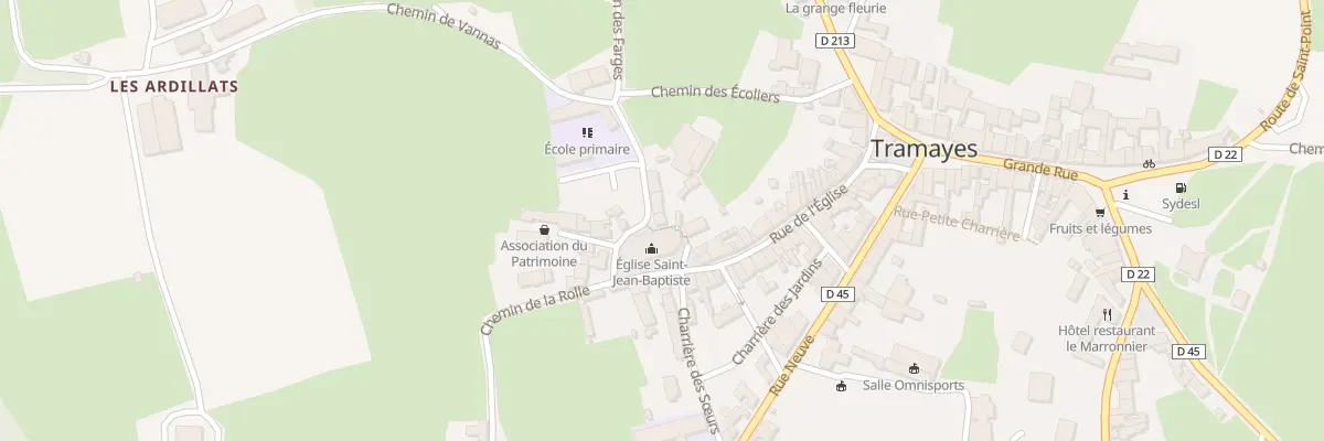 Plan du 5192 Le Bourg à Tramayes