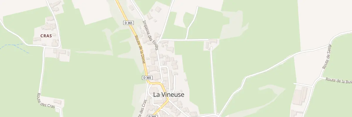 Plan du 5025 La Vineuse à La Vineuse sur Fregande