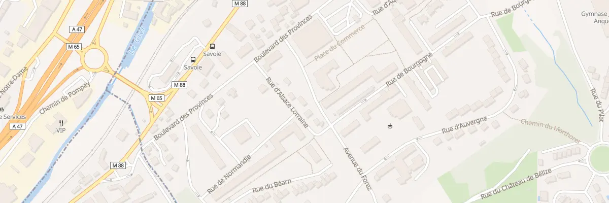 Plan du 7 Rue d’Alsace-lorraine à Rive-de-Gier