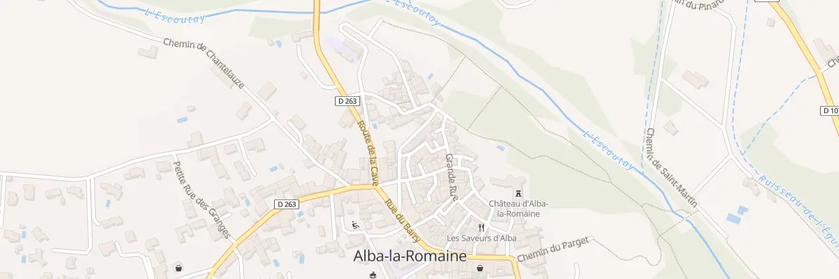 Plan du 36 Rue de Chabrol à Alba-la-Romaine