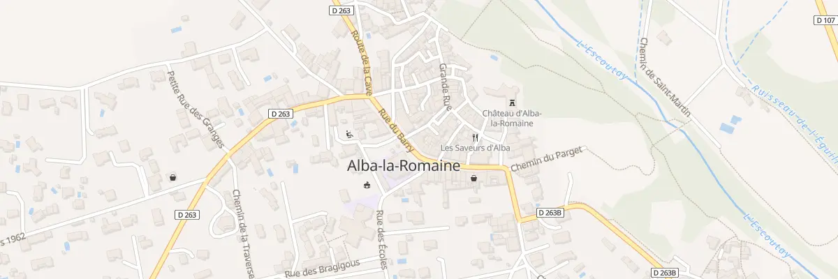 Plan du 83 Rue du Barry à Alba-la-Romaine