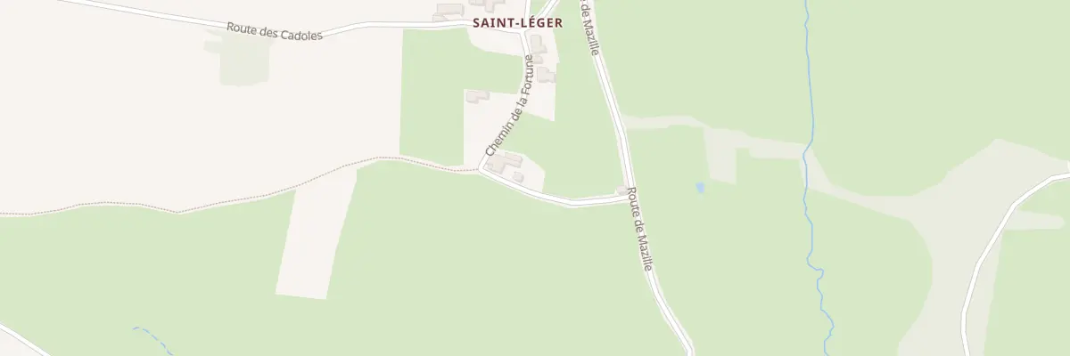 Plan du 5060 Saint Leger à Château