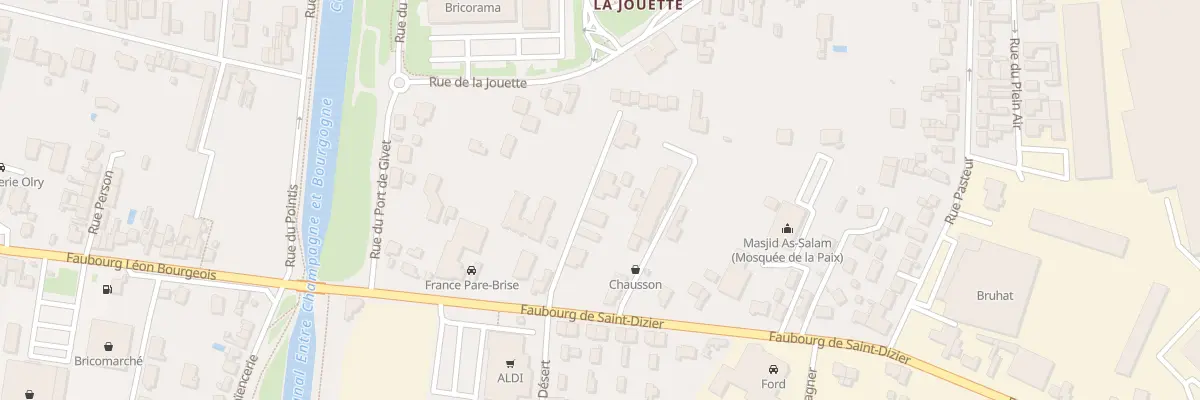 Plan du 18B Fg de Saint-Dizier à Vitry-le-François