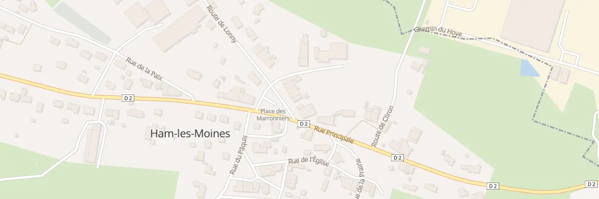 Plan du 1 Pl des Marronniers à Ham-les-Moines