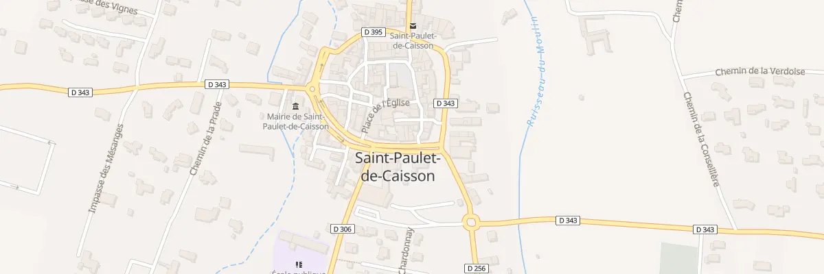 Plan du 2 Prom Saint-Paul à Saint-Paulet-de-Caisson