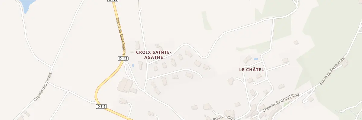 Plan du 5120 Le Chatel à Saint-André-la-Côte