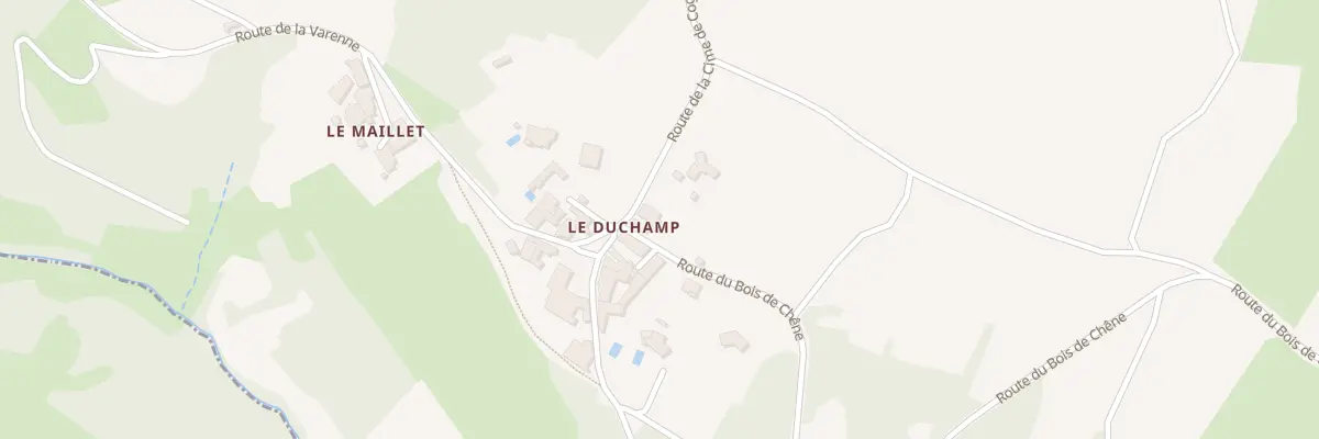 Plan du 2498 Rte du Bois du Chene à Cogny