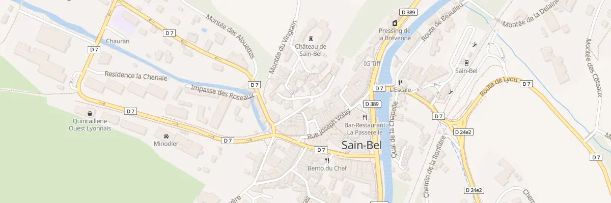 Plan du 3 Mte du Chateau à Sain-Bel
