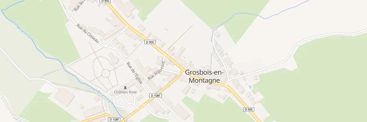 Plan du 30 Gr Grande Rue à Grosbois-en-Montagne