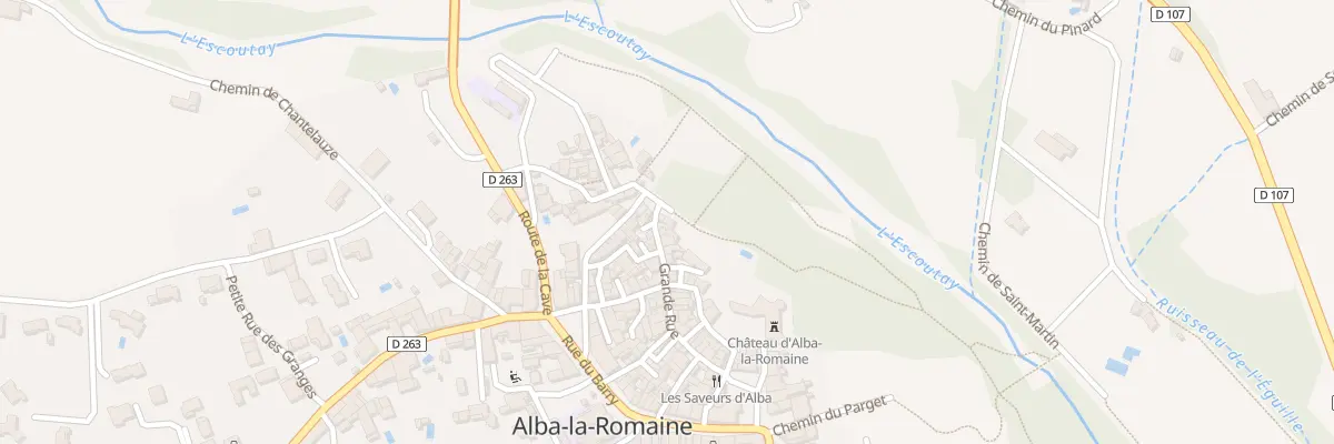 Plan du 138 Rue Grande Rue à Alba-la-Romaine