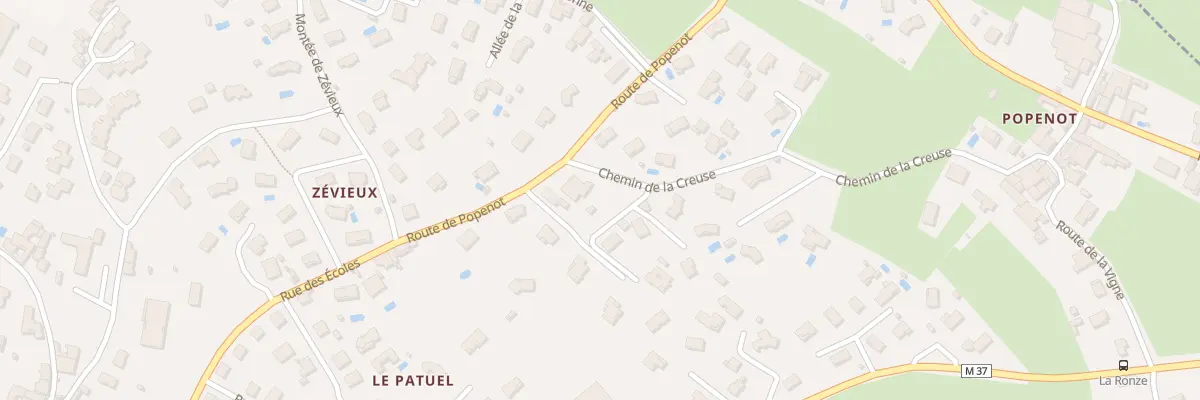 Plan du 14 Rte de Popenot à Saint-Martin-la-Plaine