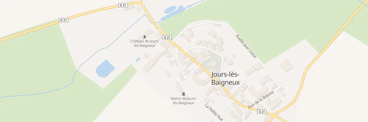 Plan du 8 Gr La Grande Rue à Jours-lès-Baigneux