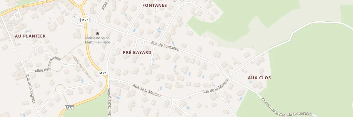 Plan du 12 Rue de Fontanes à Saint-Martin-la-Plaine