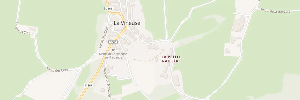 Plan du 5015 La Vineuse à La Vineuse sur Fregande