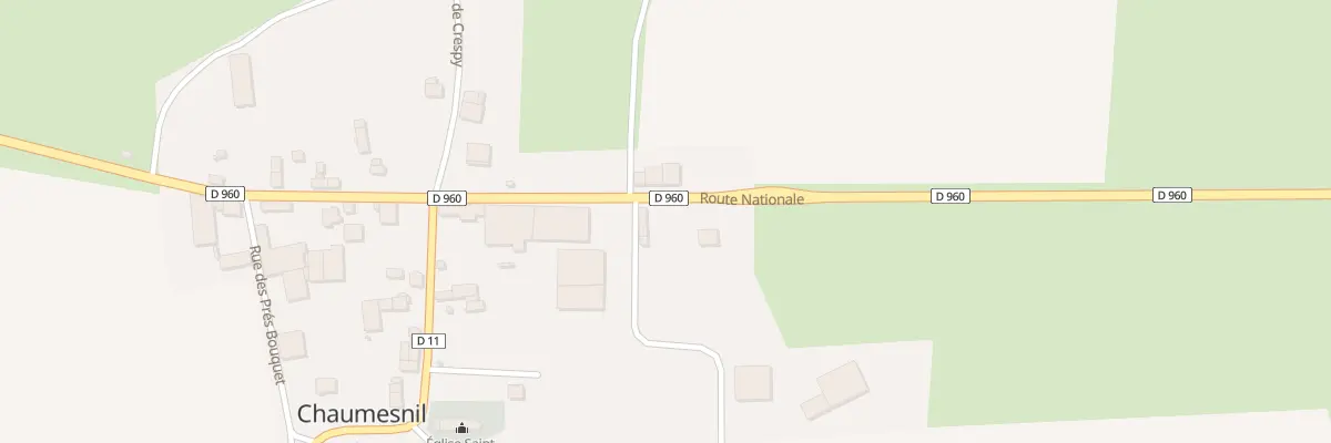 Plan du 11 Rte Nationale à Chaumesnil