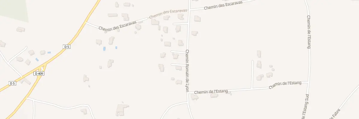 Plan du 5364 Che Romain de Lyon à Tresques