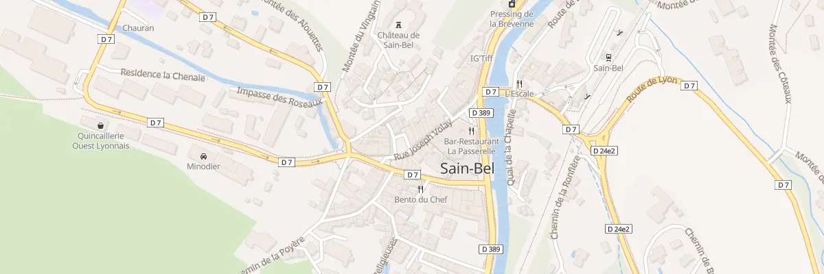 Plan du 2 Pl du Marche à Sain-Bel
