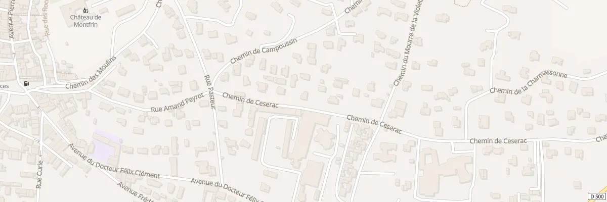 Plan du 5864 Che de Ceserac à Montfrin