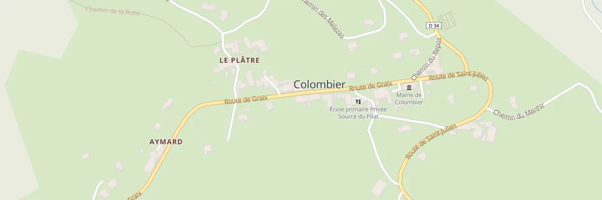 Plan du 177 Rte de Graix à Colombier