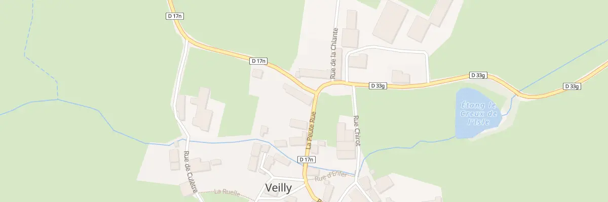 Plan du 1 Rue de Pre Magnien à Veilly
