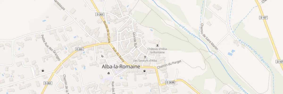 Plan du 43 Rue du Four à Alba-la-Romaine