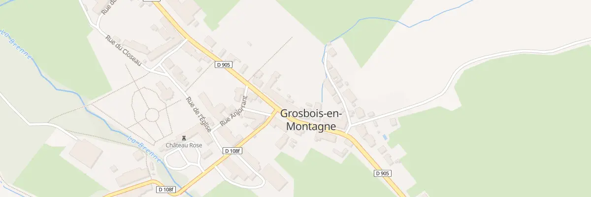 Plan du 24 Gr Grande Rue à Grosbois-en-Montagne