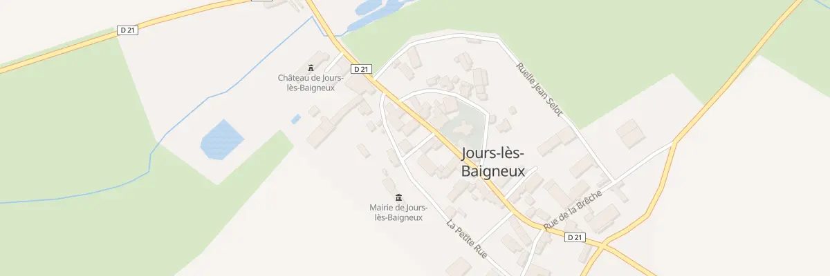 Plan du 10 Gr La Grande Rue à Jours-lès-Baigneux