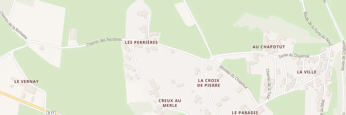Plan du 101 Che des Perrieres à Mazille