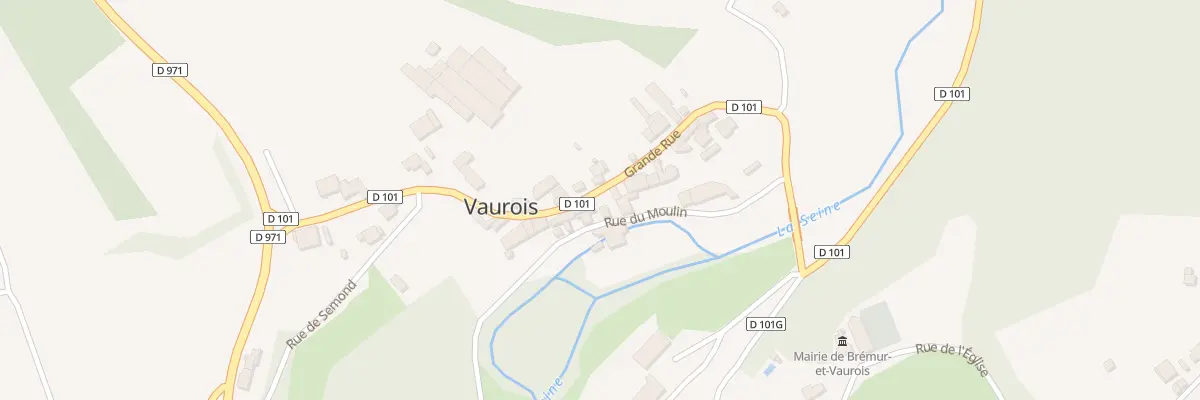 Plan du 16B Gr Grande Rue A Vaurois à Brémur-et-Vaurois