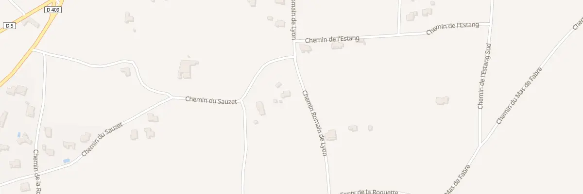 Plan du 5517 Che Romain de Lyon à Tresques