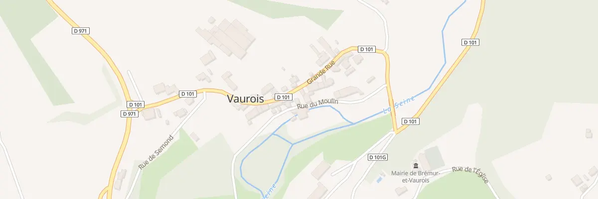 Plan du 7B Rue du Moulin à Vaurois à Brémur-et-Vaurois