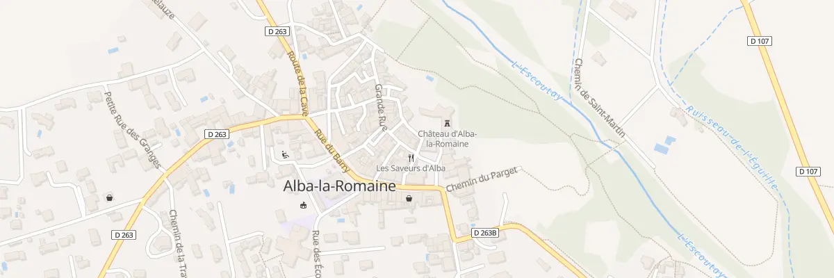 Plan du 5780 Rue du Four à Alba-la-Romaine