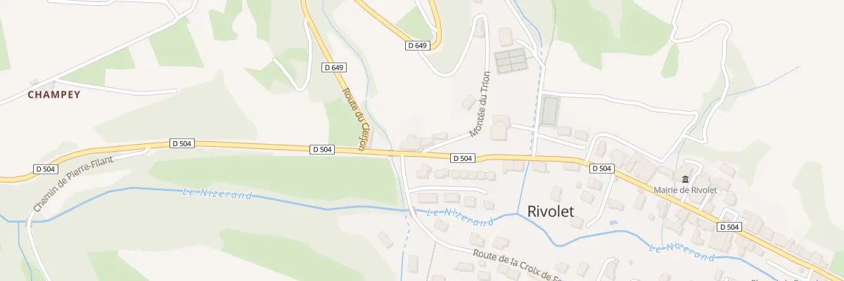 Plan du 5023 Le Bourg à Rivolet