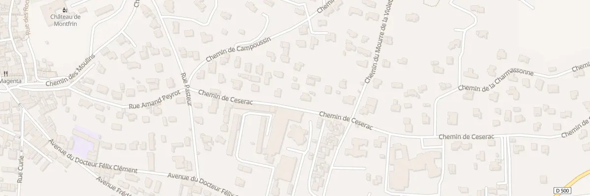 Plan du 6002 Che de Ceserac à Montfrin