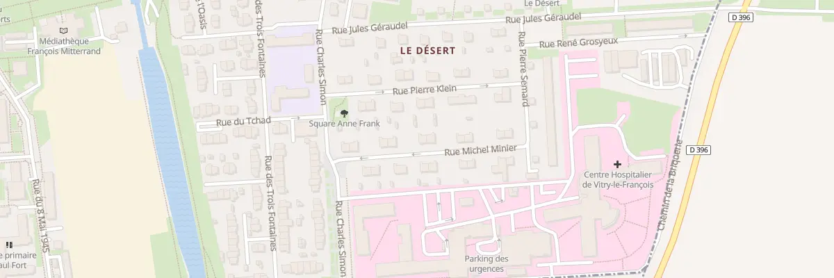 Plan du 7 Rue Michel Minier à Vitry-le-François